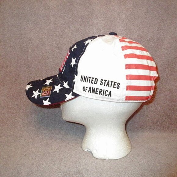 USA American Flag Embroidered Baseball Hat Cap Patriotic Stars & Stripes NEW - Picture 1 of 7